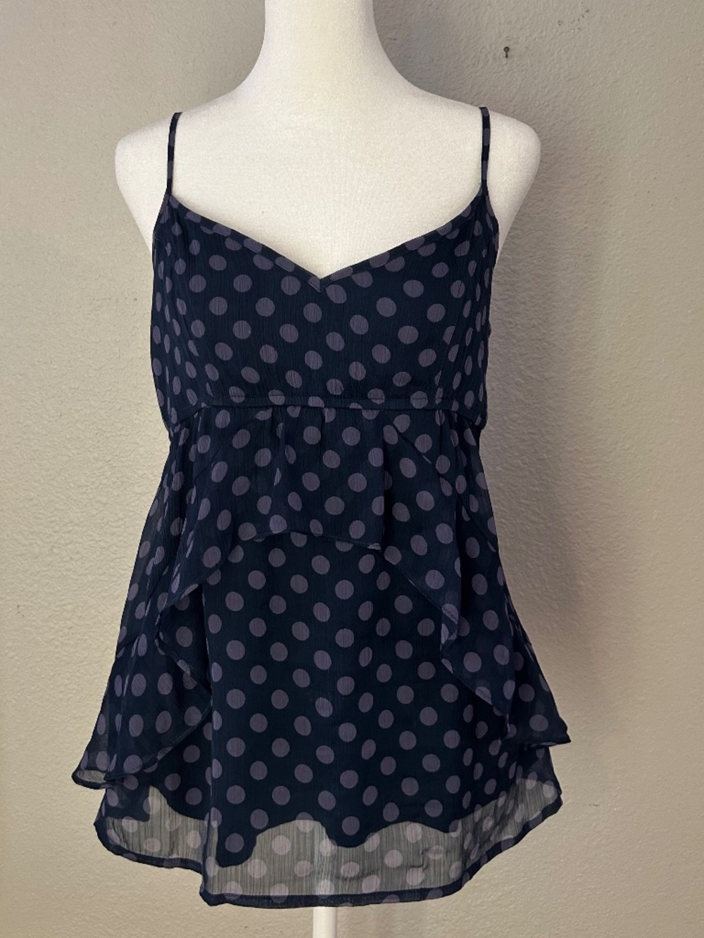 American Eagle Outfitters Polka Dot Layered Camisole